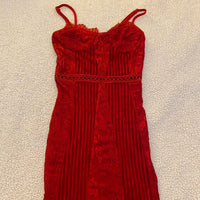 PrettyLittleThing Women's burgundy red Dresses