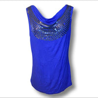 Women's blue gold Blouses