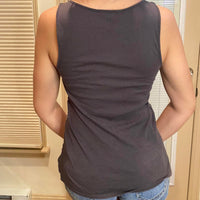 Express Women's grey silver Vests