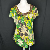 Women's Multi Green Blouse