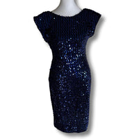 Women's blue black Dresses