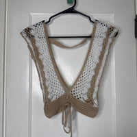 Women's tan brown Crop tops