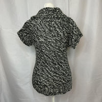 Mudd Clothing Women's Grey White Blouse