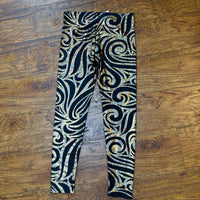 Women's black gold Leggings