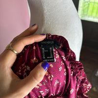 Forever 21 Women's Burgundy Dress
