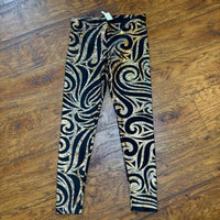 Women's black gold Leggings