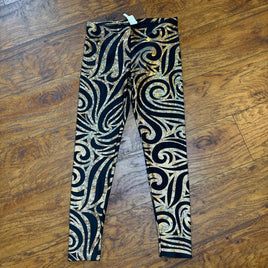 Women's black gold Leggings