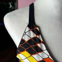 Women's Multi Orange Crop Top