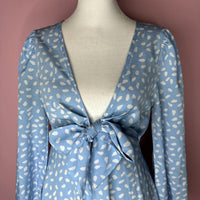 SHEIN Women's Blue White Dress