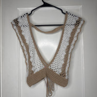 Women's tan brown Crop tops