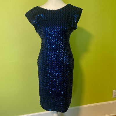 Women's blue black Dresses