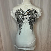 Guess Women's Cream Silver Blouse