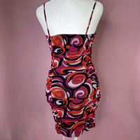 Chocolate Multi Pink Ruched Dress