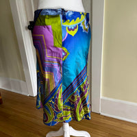 Women's blue green Skirts