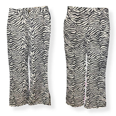 Women's black white Jeans