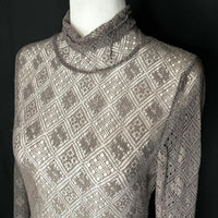 Free People Women's Brown Grey Shirt