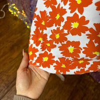 Women's orange white Dresses