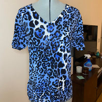Women's blue black Blouses