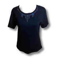 Women's black blue Shirts