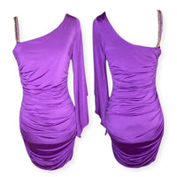 Women's purple silver Dresses