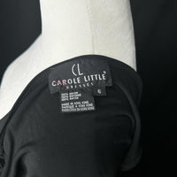 Carole Little Vintage Women's Black Grey Dress