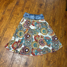 Women's multi blue Skirts