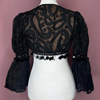 Women's Vintage Black Bolero Cardigan