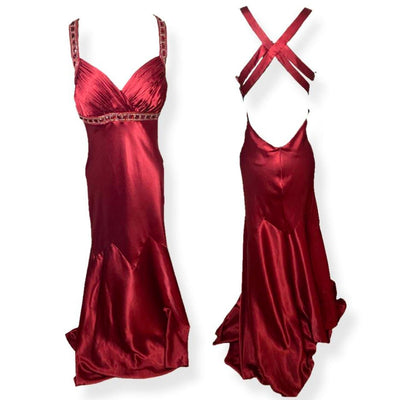 Women's burgundy red Dresses