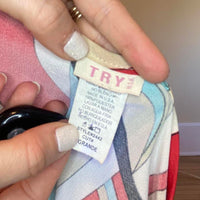 Women's red tan Blouses